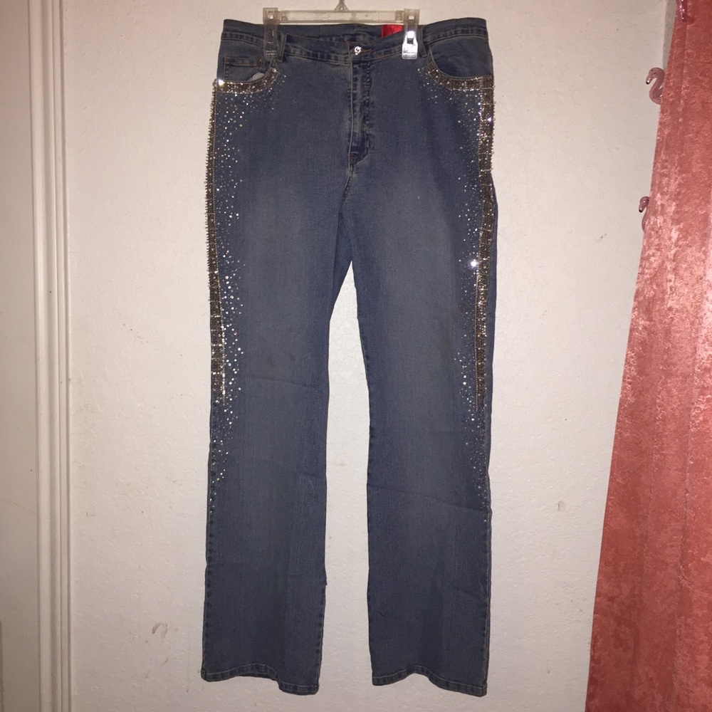 Vintage very Vera embellished Jeans sz 14